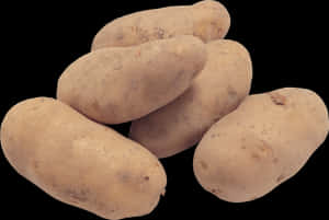 Fresh Russet Potatoes Isolated PNG with transparent background