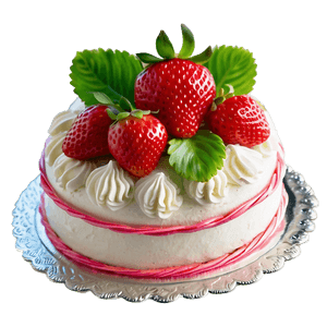 Fresh Strawberry Cake PNG 06212024 PNG