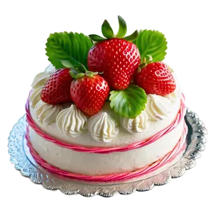 Fresh Strawberry Cake Png 06212024 PNG Image