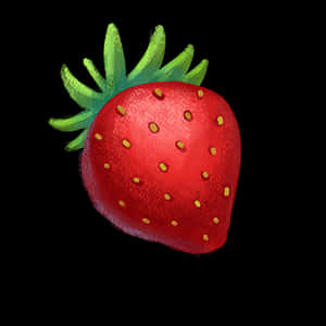 Fresh Strawberry Illustration PNG image with transparent background
