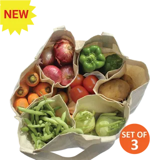 Fresh Vegetable Assortment Pack PNG Image