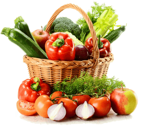 #ftestickers #scfood #food #vegetables #basket - Basket Of Vegetables Hd, HD Png Download PNG image with transparent background