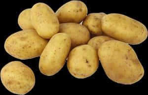 Fresh Yellow Potatoes Isolated PNG with transparent background