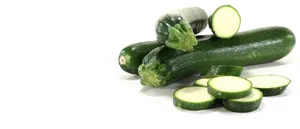 Fresh Zucchiniand Slices.png PNG Image