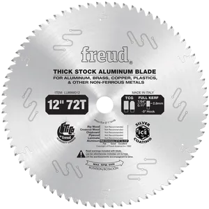 Freud Thick Stock Aluminum Circular Saw Blade PNG Image