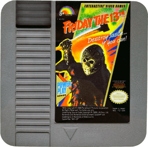Friday The 13th Nes Drink Coaster - Friday The 13th Nes Cartridge, HD Png Download PNG image with transparent background