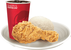 Combo 1pc Fried Chicken, HD Png Download PNG image with transparent background