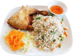 Rice With Chicken Png - Fried Rice And Chicken Png, Transparent Png PNG with transparent background