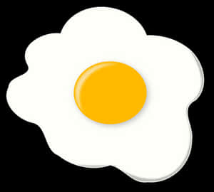 Fried Egg Graphic PNG with transparent background