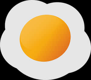 Fried Egg Vector Illustration PNG with transparent background