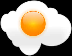 Fried Egg Vector Illustration PNG with transparent background