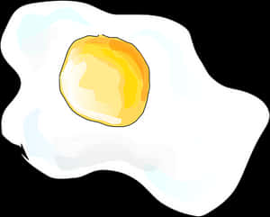 Fried Egg Vector Illustration PNG with transparent background