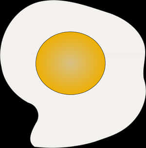 Fried Egg Vector Illustration PNG with transparent background