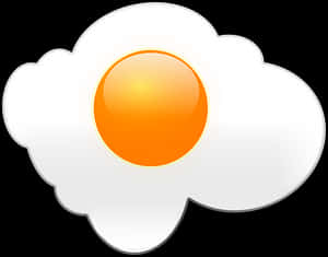 Fried Egg Vector Illustration PNG with transparent background
