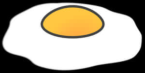 Fried Egg Vector Illustration PNG with transparent background