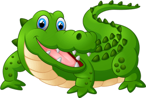 Cartoon Animals And Children Vector Png Soloveika - Crocodile Clipart, Transparent Png PNG image with transparent background