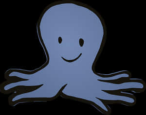 Friendly Cartoon Octopus PNG image with transparent background