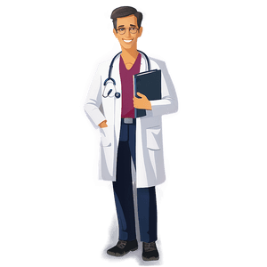 Friendly Doctor Cartoon PNG etm PNG