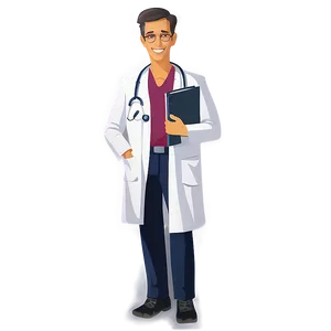 Friendly Doctor Cartoon Png Etm PNG Image