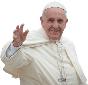 Friendly_ Gesture_ Papal_ Figure.png PNG image with transparent background