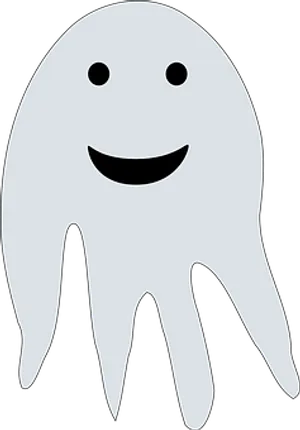 Friendly Ghost Graphic PNG Image