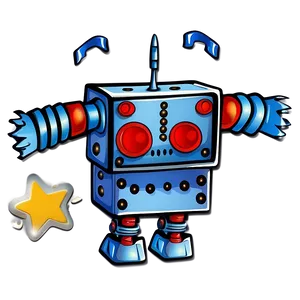 Friendly Robot Clipart Png Blt51 PNG Image