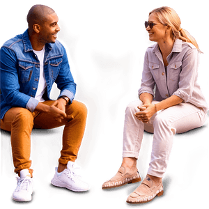 Friends Sitting in Circle PNG 05252024 PNG image with transparent background