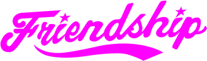 Friendship Script Logo PNG Image