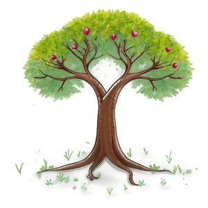 Friendship Tree Illustration PNG ldq19 PNG image with transparent background