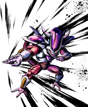 Frieza Intimidating Pose PNG Image