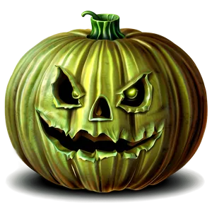 Frightening Pumpkin Illustration Png 06292024 PNG Image