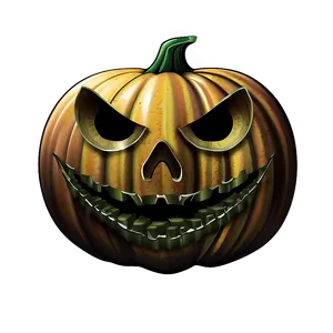 Frightening Pumpkin Illustration Png Boj70 PNG Image