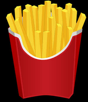 Frites Cartoon Vectoriel PNG