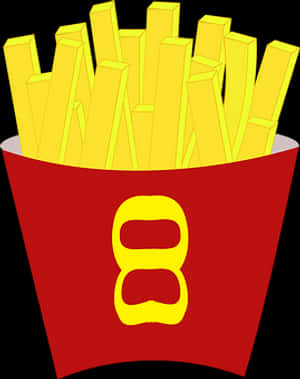 Frites Dans Un Gobelet Rouge PNG