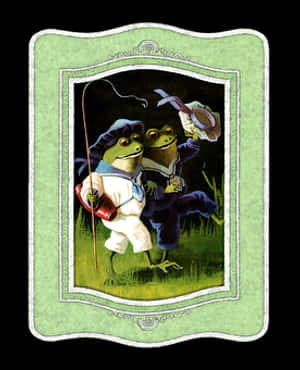Frog Fishing Adventure PNG image with transparent background