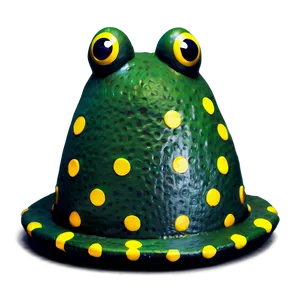 Frog Hat With Polka Dots Png Wmc PNG Image