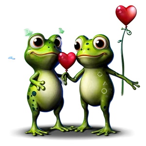 Frog In Love Cartoon Png Fqw PNG Image