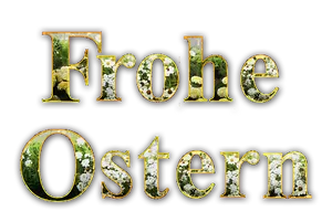 Frohe Ostern Greeting Text PNG Image