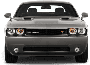 Front View Muscle Car Grill Png - 2012 Dodge Challenger Front, Transparent Png PNG image with transparent background