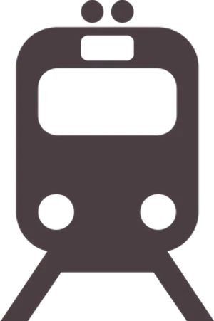 Front View Train Icon PNG Image