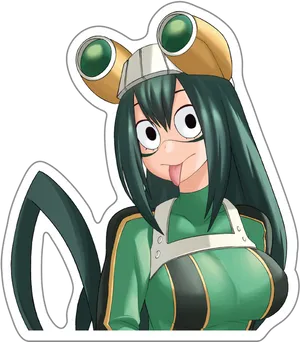 Froppy My Hero Academia PNG Image