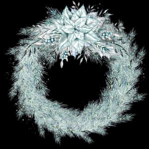 Winter Christmas Wreath Clipart PNG
