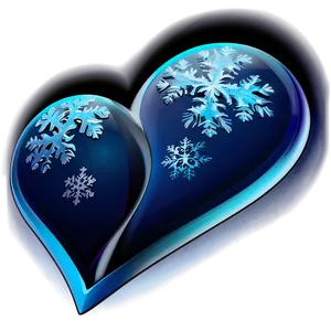 Frosty Blue Heart Icon Png 84 PNG Image