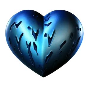 Frosty Blue Heart Icon Png Mia PNG Image