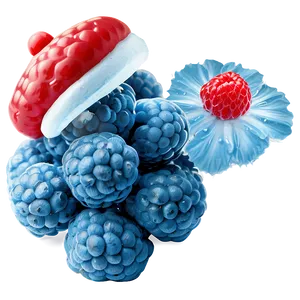 Frosty Blue Raspberry Png Dwc PNG Image