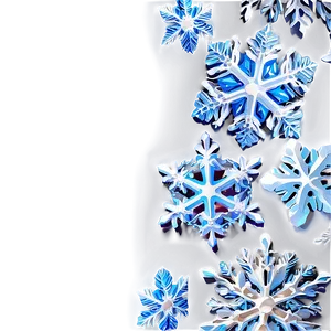 Frosty Christmas Snowflakes Png Thr38 PNG Image