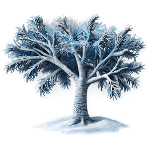 Frosty Snow Tree PNG 06272024 PNG