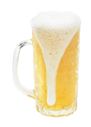 Frothy Beer Mug Overflow PNG Image