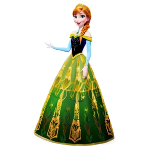 Frozen Anna Coronation Dress Png Akh PNG Image