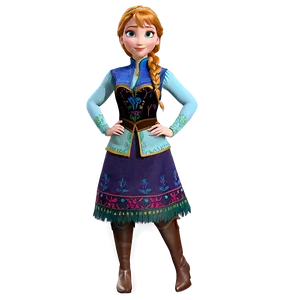 Frozen Anna Winter Outfit Png Ixx PNG Image